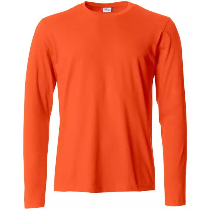 Clique Basic-T langærmet T-shirt, Blood orange, large image number 0