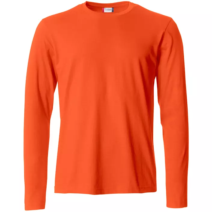 Clique Basic-T langærmet T-shirt, Blood orange, large image number 0