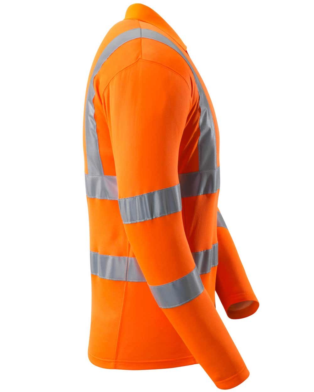 Mascot Safe Classic long-sleeved polo shirt, Hi-vis Orange, large image number 3
