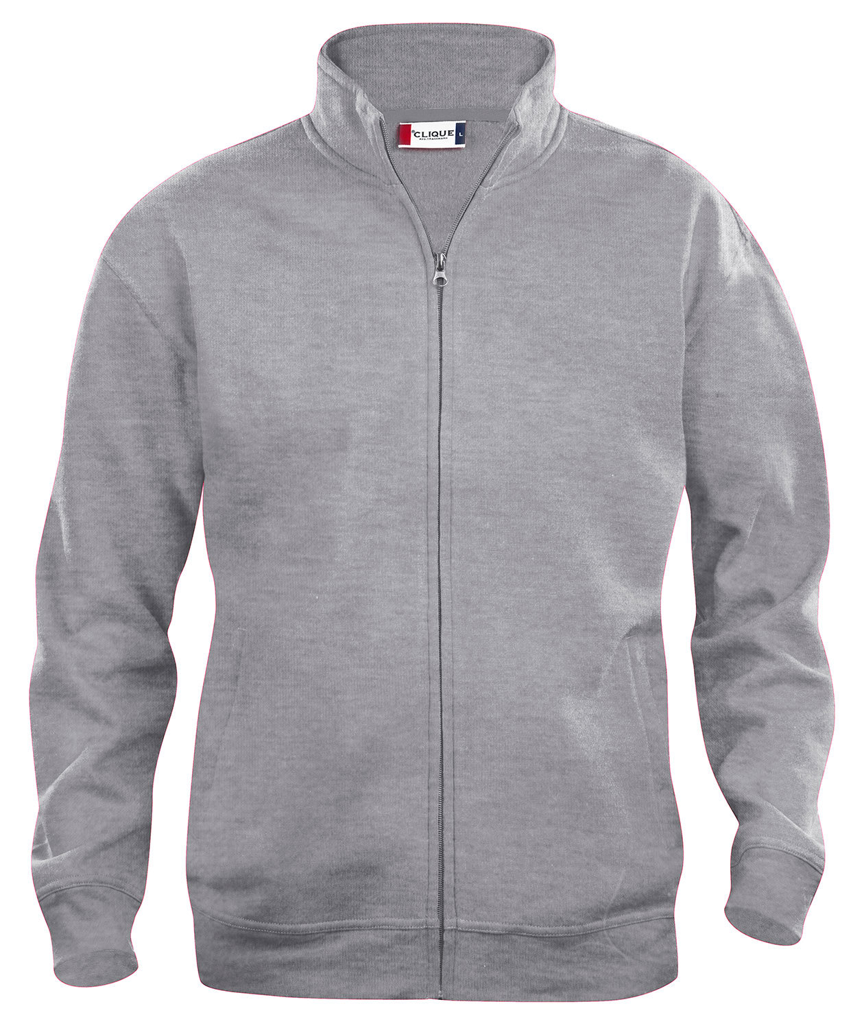 Clique Basic Cardigan childrens sweatshirt, Grey Melange