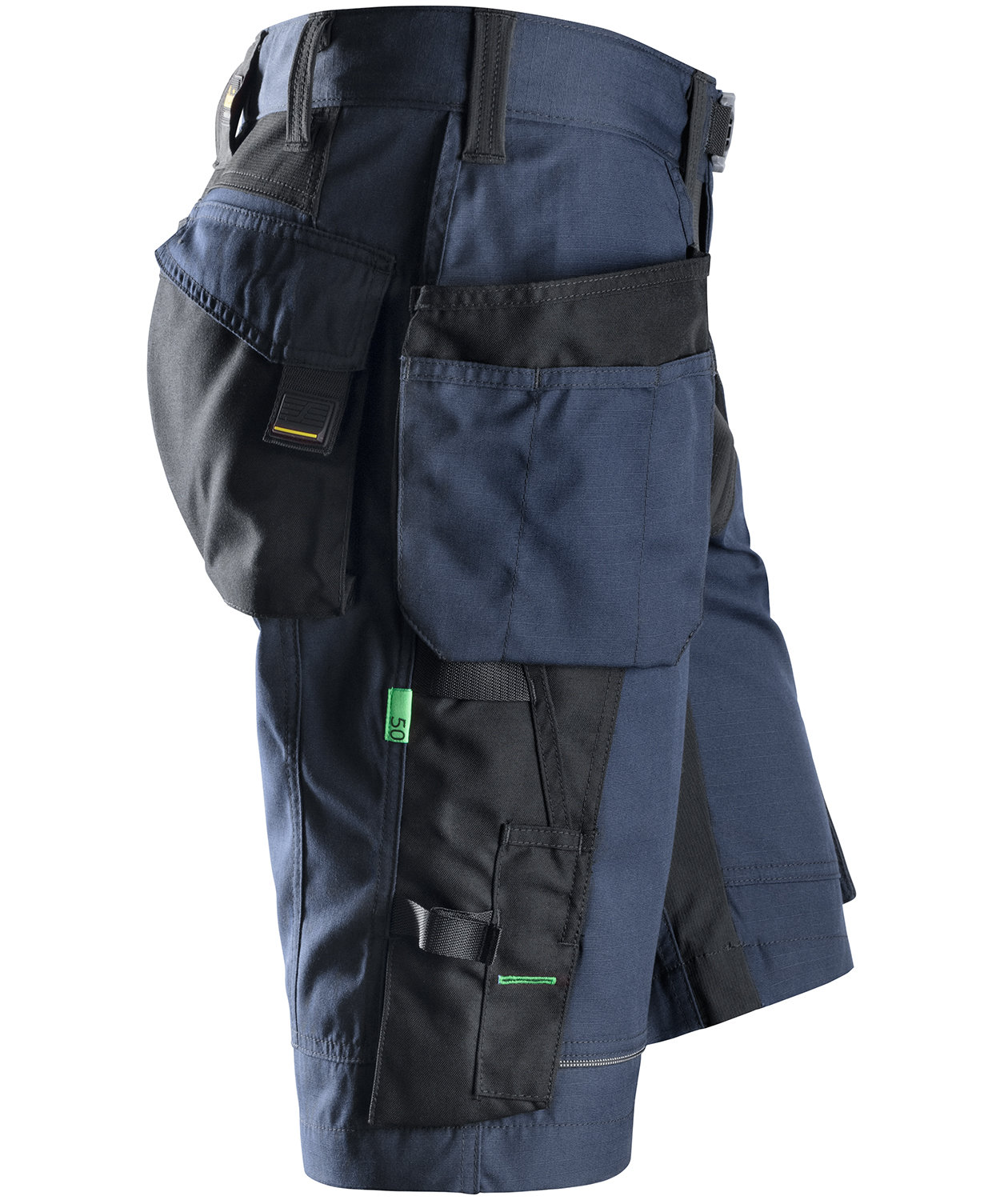 Snickers craftsman shorts FlexiWork 6904, Marine Blue/Black, large image number 3