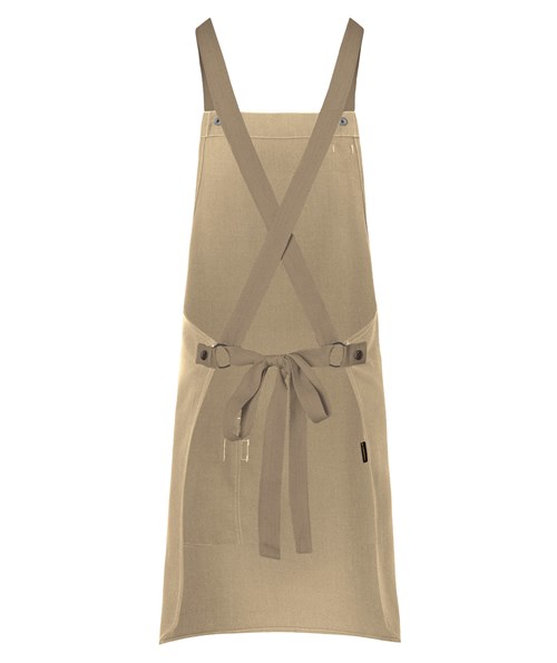 Karlowsky bib apron with pocket, Urban-look, Pebble grey, Pebble grey, large image number 2