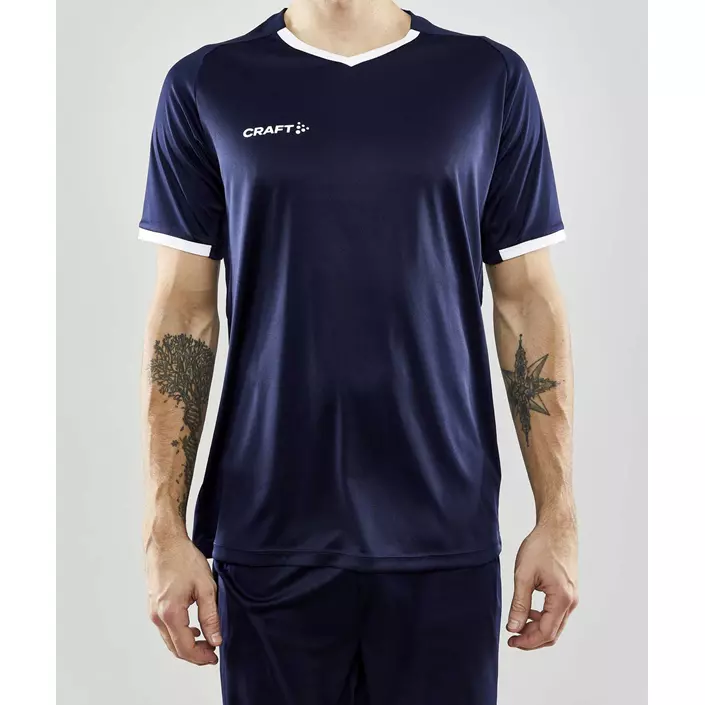 Craft Progress 2.0 Solid Jersey T-Shirt, Navy, large image number 1