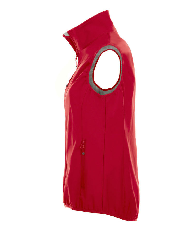 Clique Basic Damen Softshellweste, Rot, large image number 3