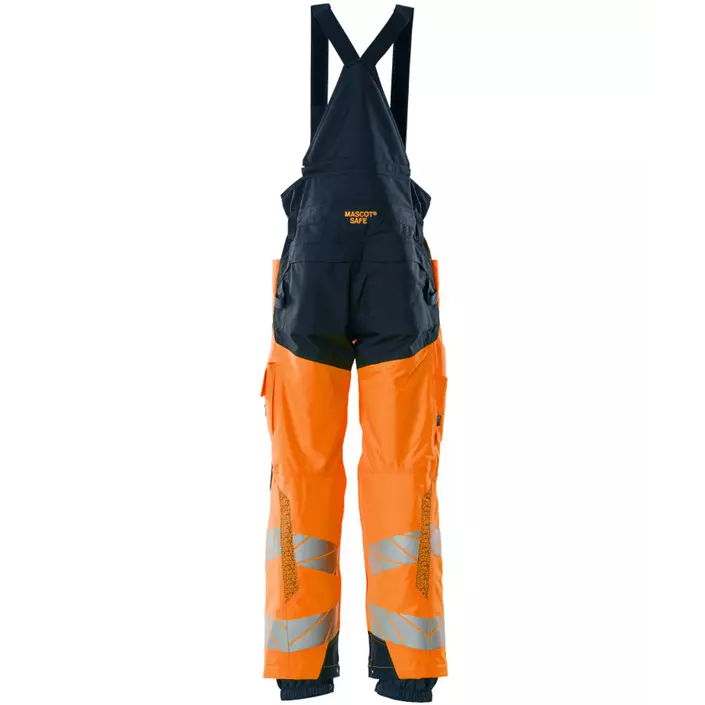 Mascot Accelerate Safe winter trousers, Hi-Vis Orange/Dark Marine, large image number 1