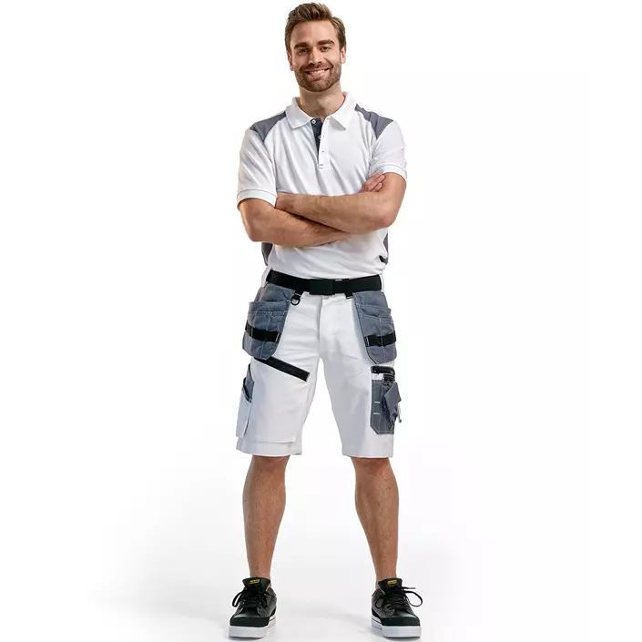 Blåkläder craftsman shorts X1500, White/Grey, large image number 1