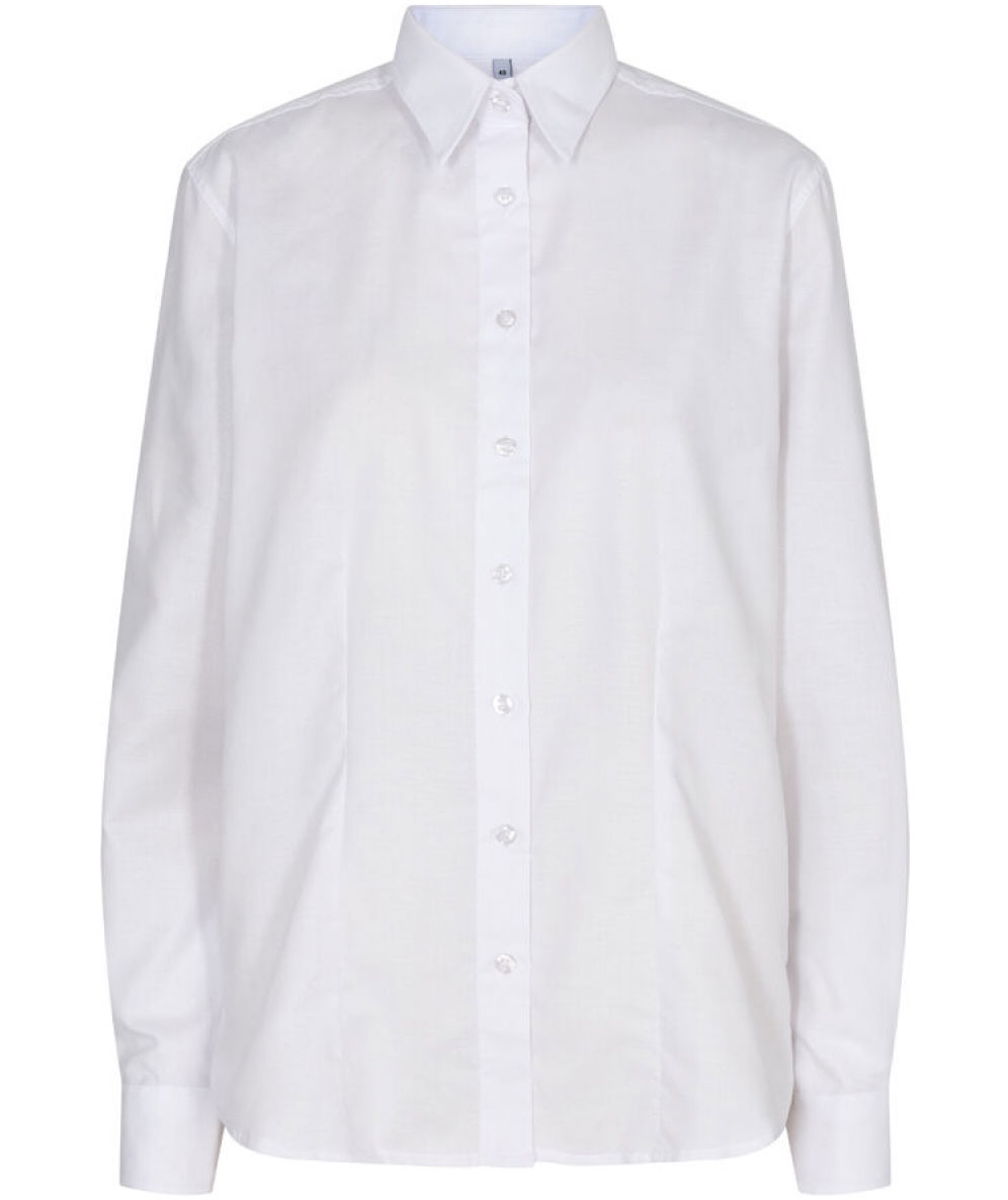 Angli Oxford women's slim fit shirt, White