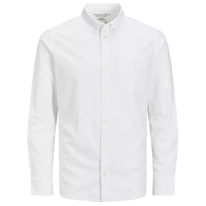 Jack & Jones Premium JPRBROOK Slim fit Oxford skjorte, Hvid, large image number 0