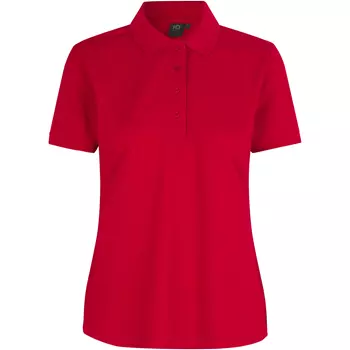 ID Klassisk dame Polo T-shirt, Rød