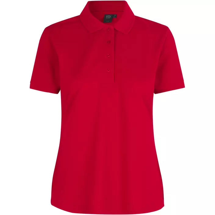 ID Klassisk dame Polo T-skjorte, Rød, large image number 0