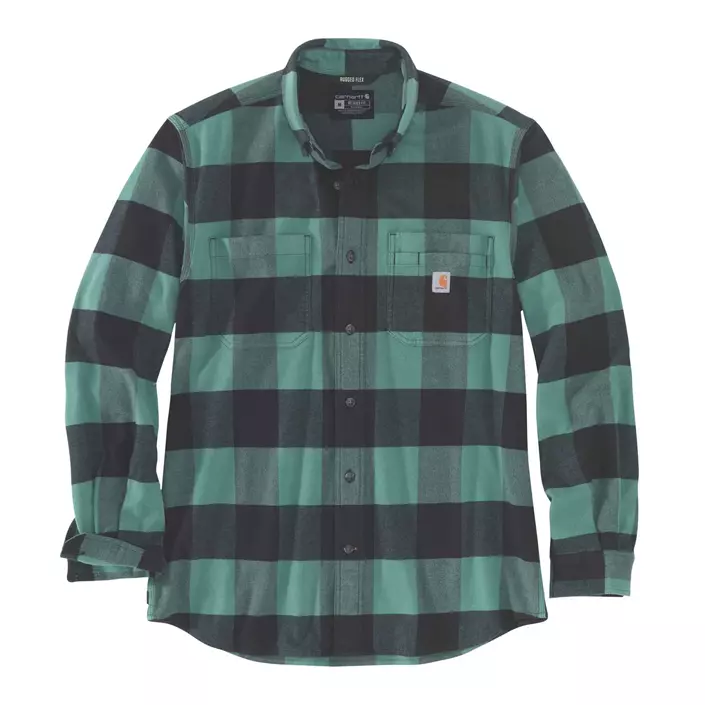 Carhartt Midweight Flannel skjorte, Slate Green, large image number 0