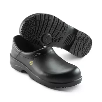 Sika Fusion clogs with heel cover S2, Black