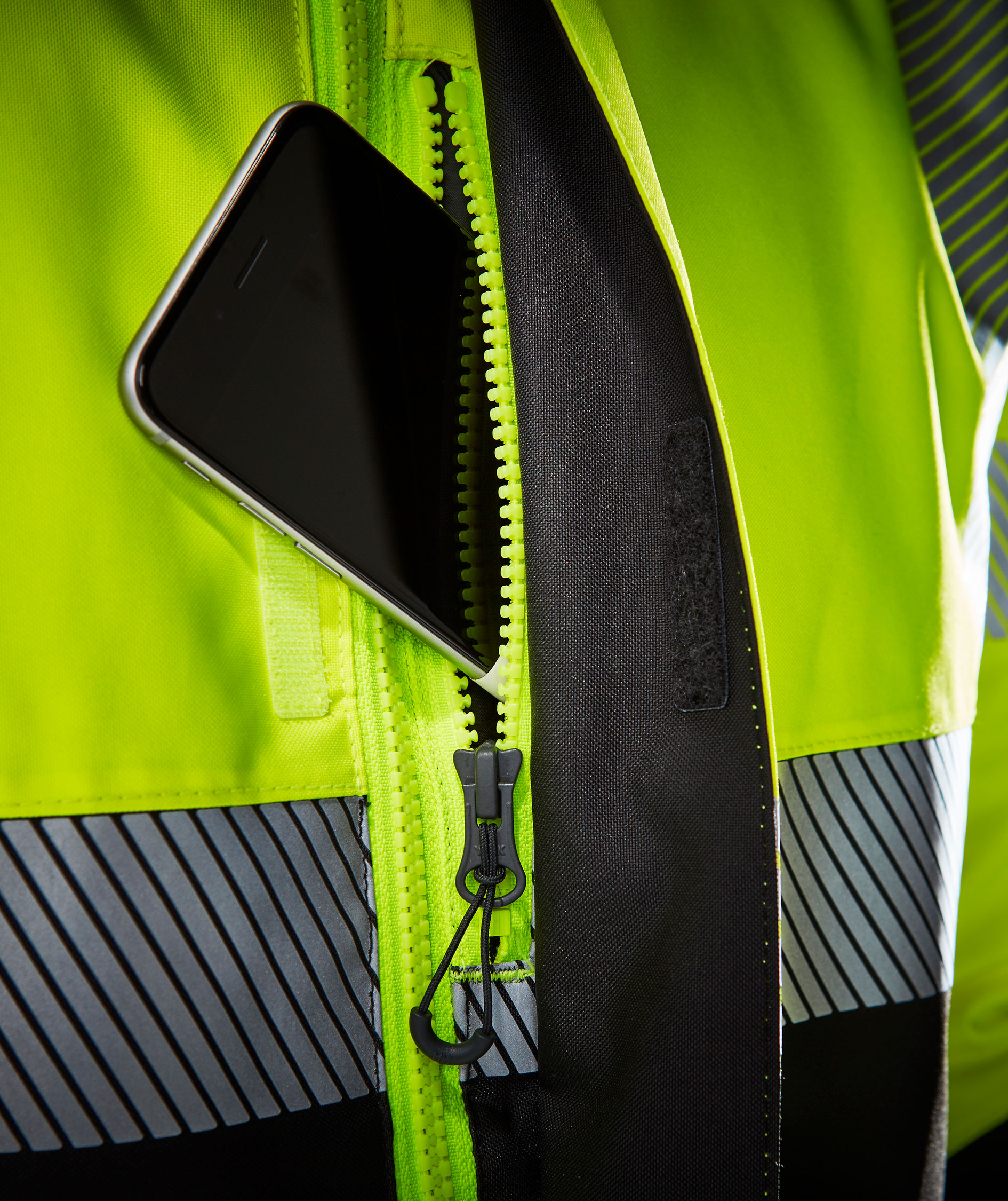 Helly Hansen ICU winter jacket, Hi-vis yellow/charcoal, large image number 2