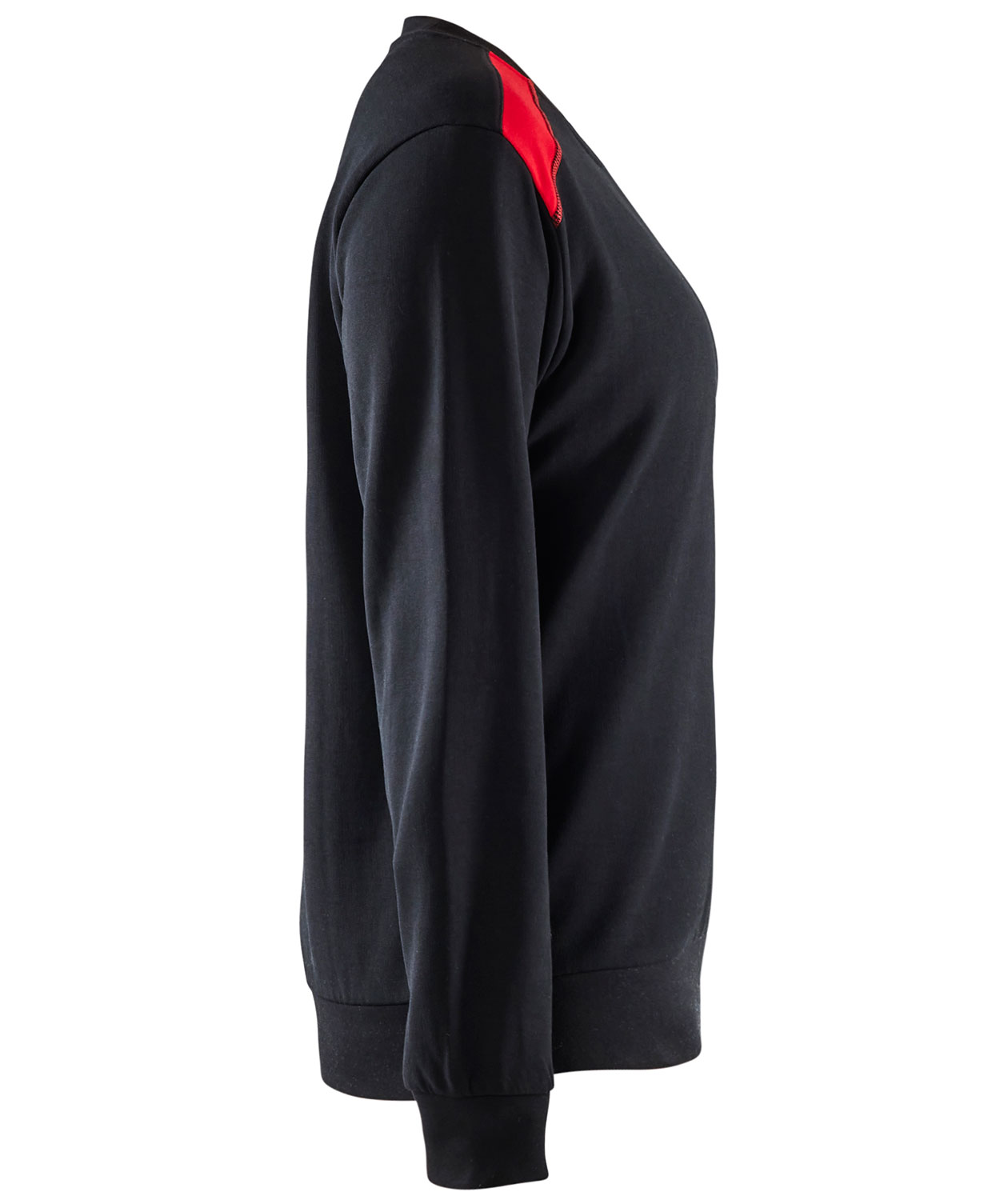 Bl&aring;kl&auml;der dame collegegenser, Svart/R&oslash;d, large image number 2