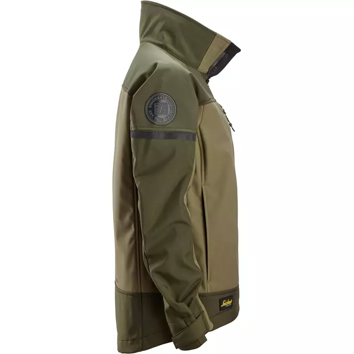 Snickers AllroundWork softshelljacka dam 1276, Khaki Green/Dark Khaki Green, large image number 2