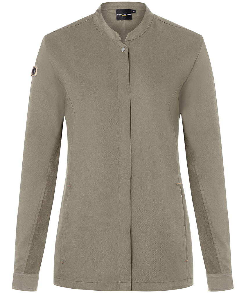 Karlowsky Green-Generation dame kokkejakke, sage, sage, swatch