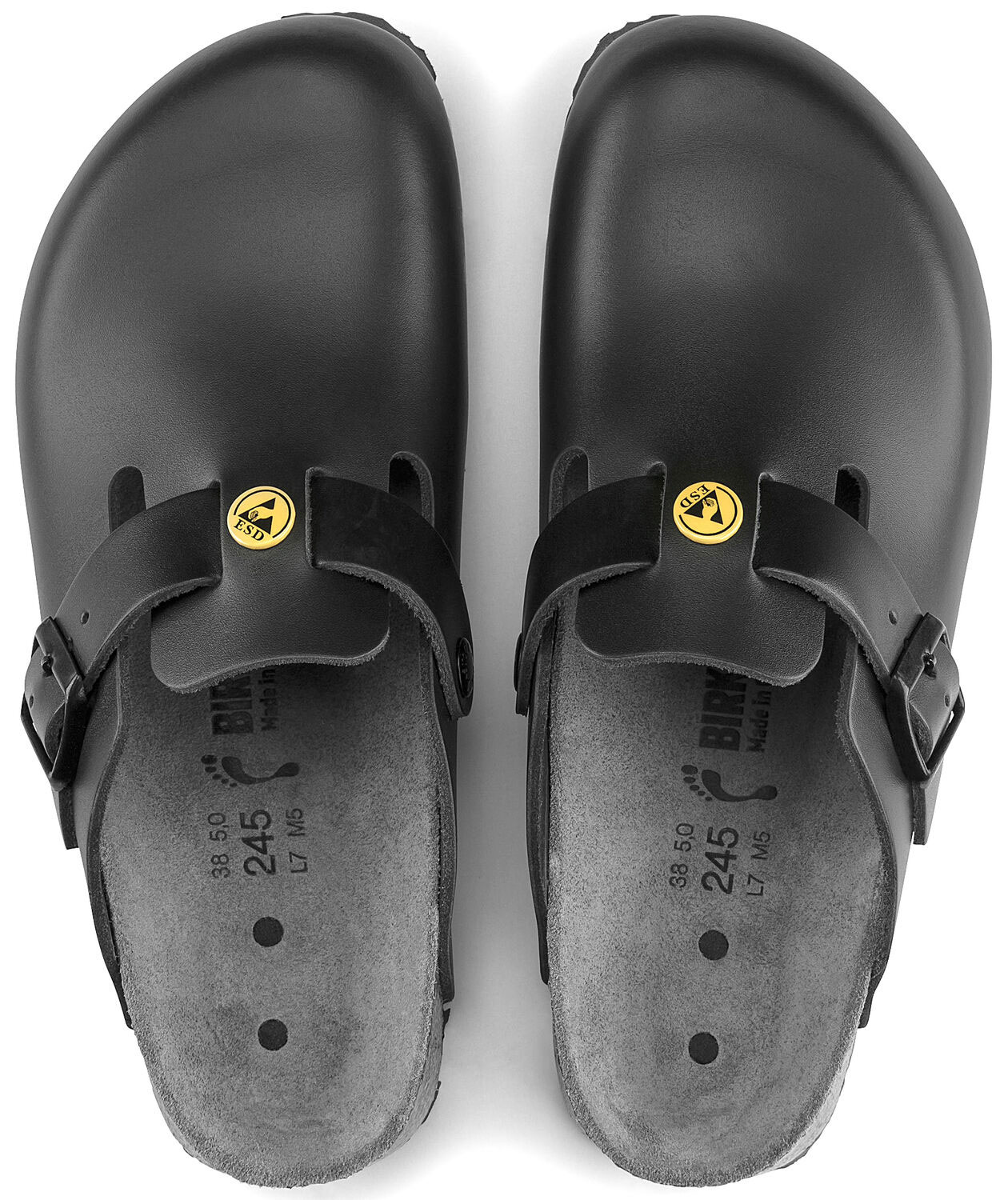 Birkenstock Boston ESD Regular Fit sandals, Black, large image number 3