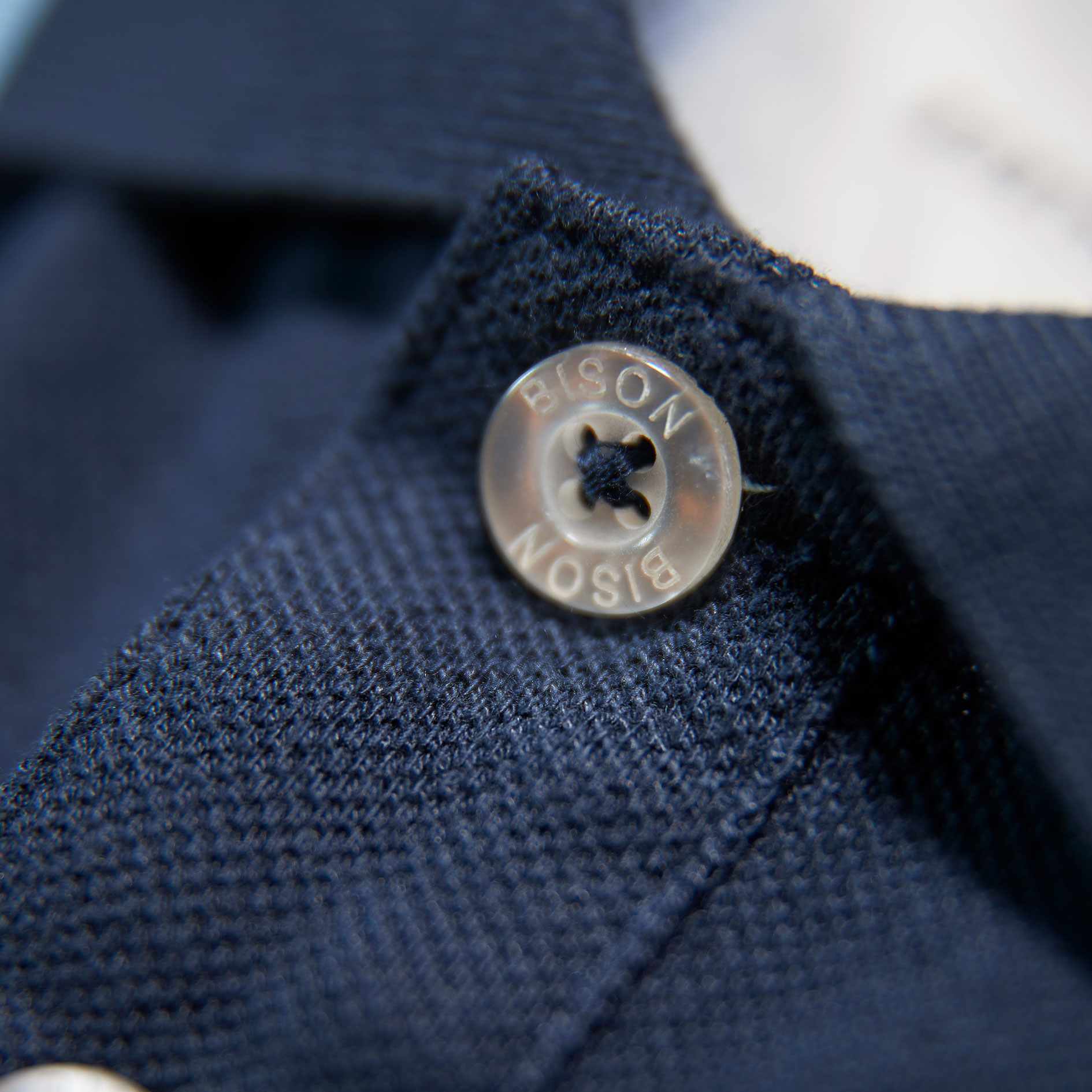 Bison Signature polo T-shirt, Navy, large image number 2