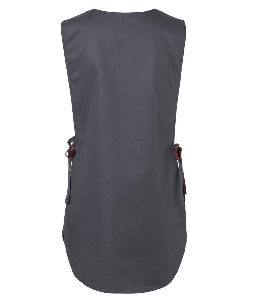 Karlowsky Bea sandwich apron with pocket, Grey/Bordeaux, large image number 2