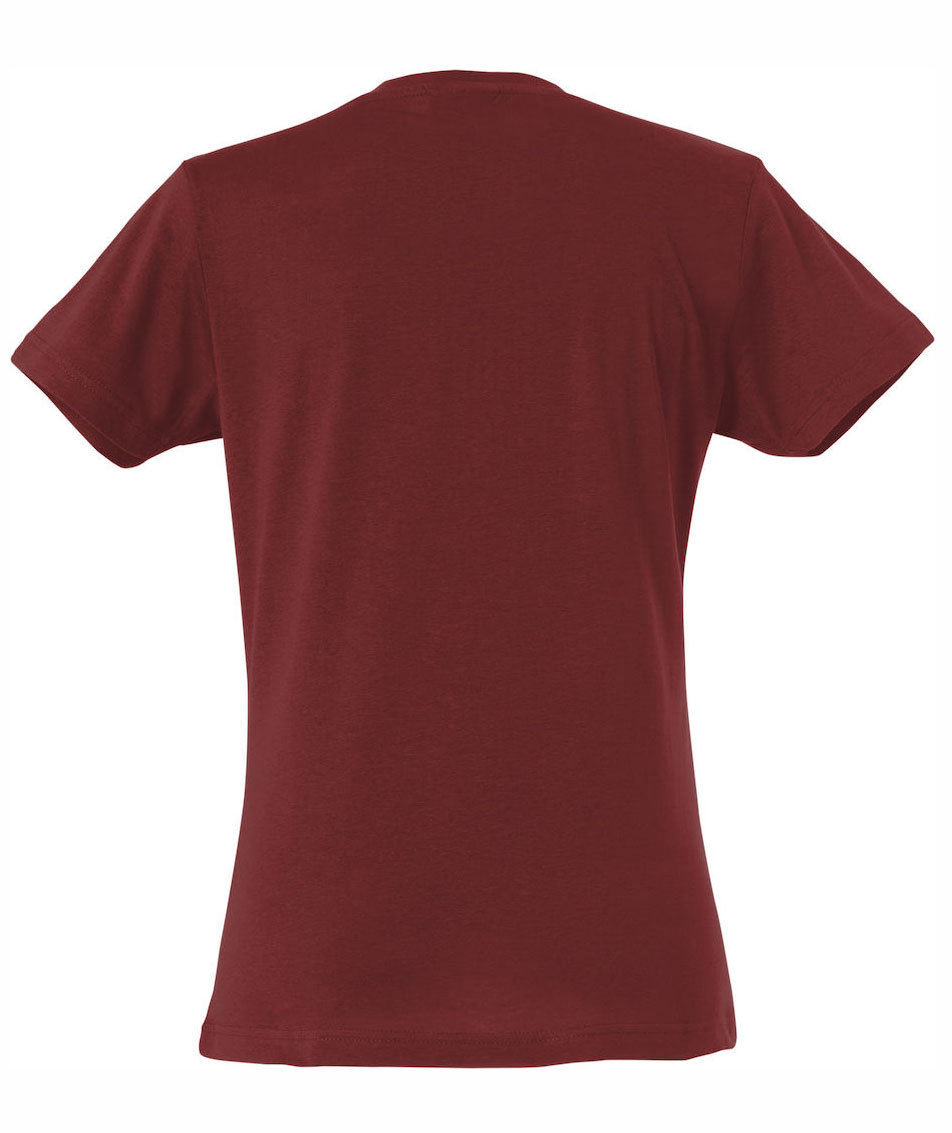 Clique Basic T-shirt dam, Burgundy