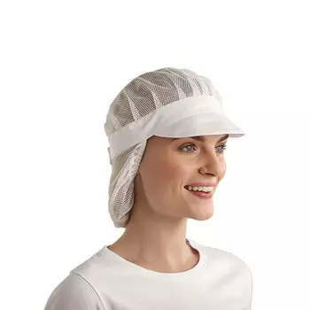Kentaur Cap mit Haarnetz, HACCP-geprüft, Weiß