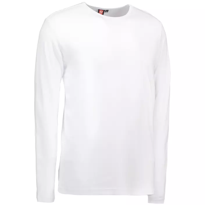 ID Interlock langærmet T-shirt, Hvid, large image number 1