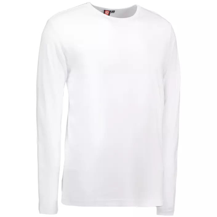 ID Identity Interlock långärmad T-shirt, Vit, large image number 1
