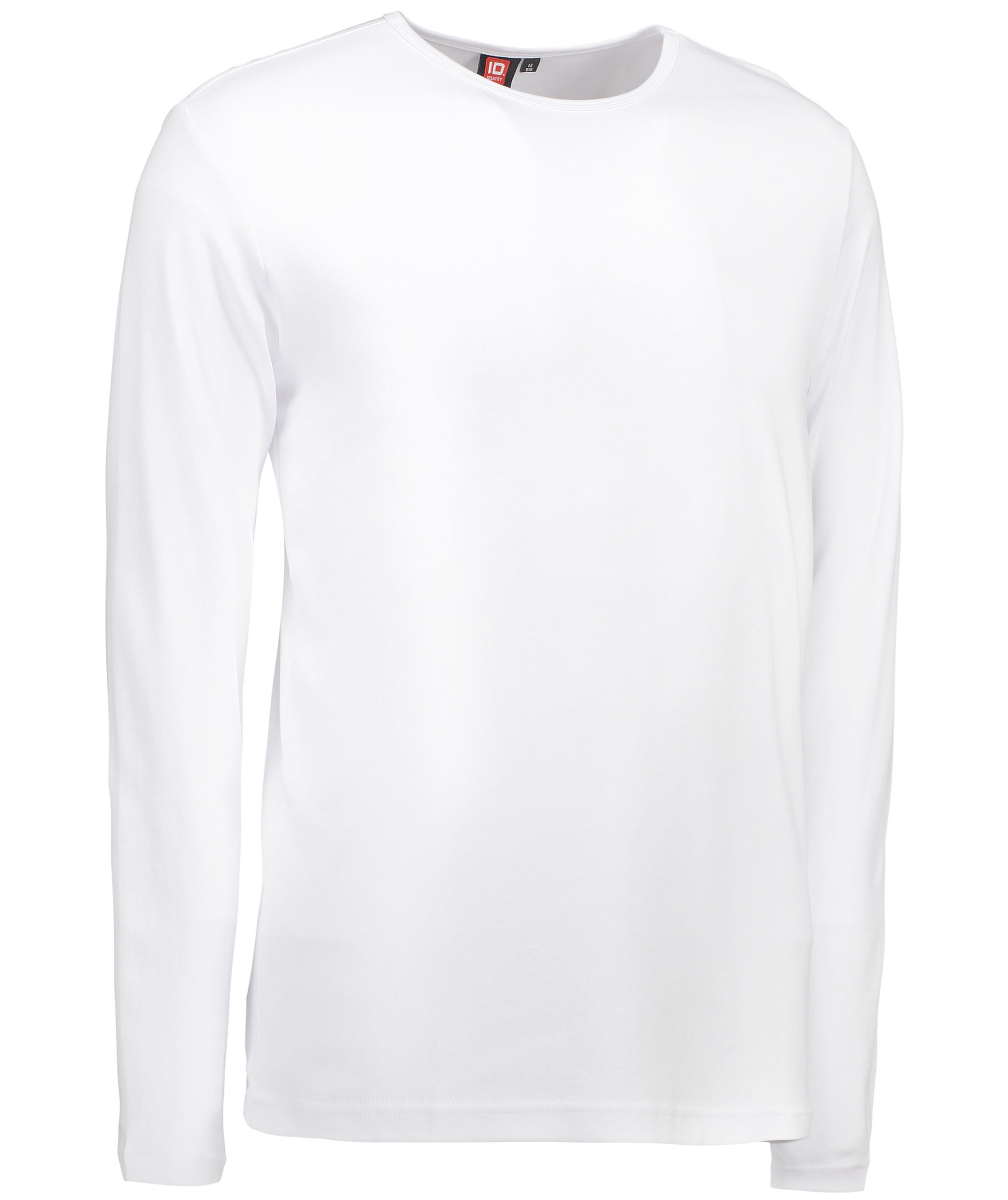 ID Interlock lang&auml;rmeliges T-Shirt, Wei&szlig;