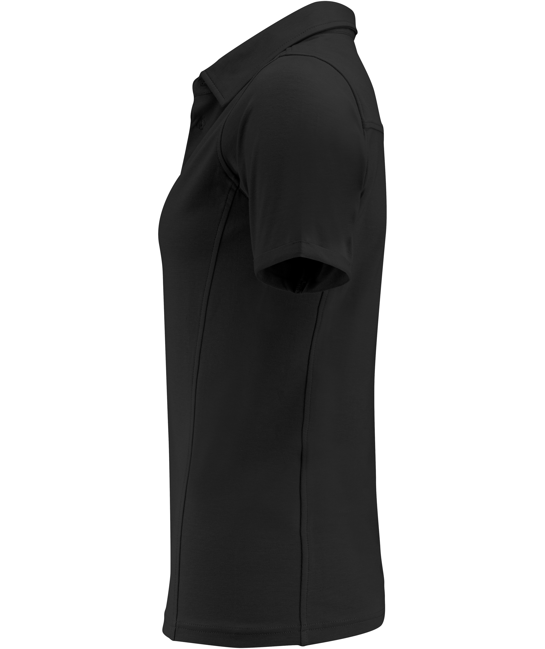 J. Harvest Sportswear American women's polo shirt, Black, large image number 3