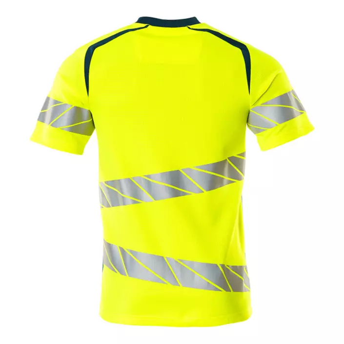 Mascot Accelerate Safe T-shirt, Hi-Vis Yellow/Dark Petroleum, large image number 1