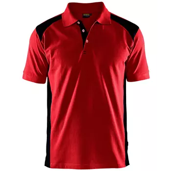 Blåkläder Polo T-skjorte, Rød/Svart