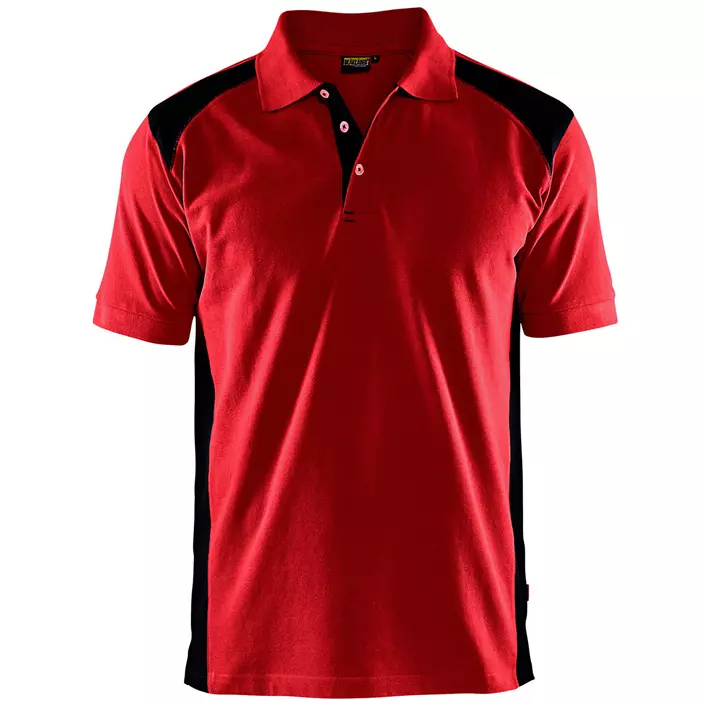 Blåkläder Polo T-skjorte, Rød/Svart, large image number 0