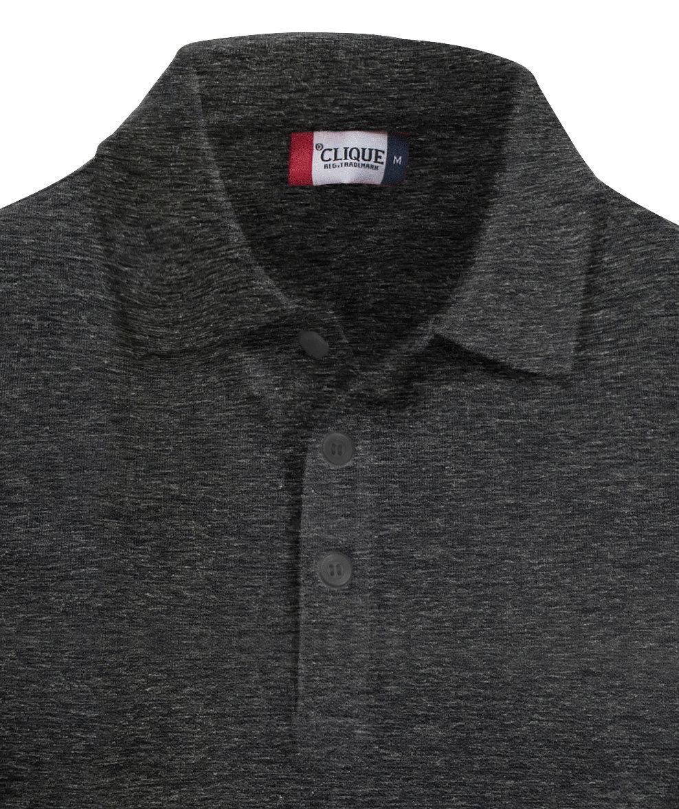 Clique Classic Lincoln polo shirt, Antracit Melange