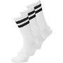 Jack & Jones JACTRAVIS 3er-Pack Tennisstrümpfe, White, White Jack & Jones JACTRAVIS 3er-Pack Tennisstrümpfe, White
