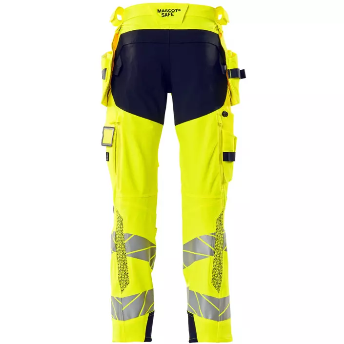 Mascot Accelerate Safe craftsman trousers Full stretch, Hi-Vis Yellow/Dark Marine, large image number 1