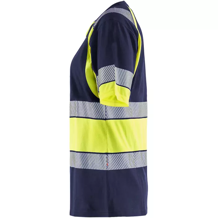 Blåkläder T-shirt dam, Marin/Hi-Vis gul, large image number 4