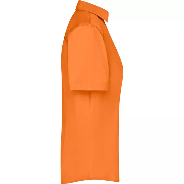 James & Nicholson kortermet Modern fit dameskjorte, Oransje, large image number 2