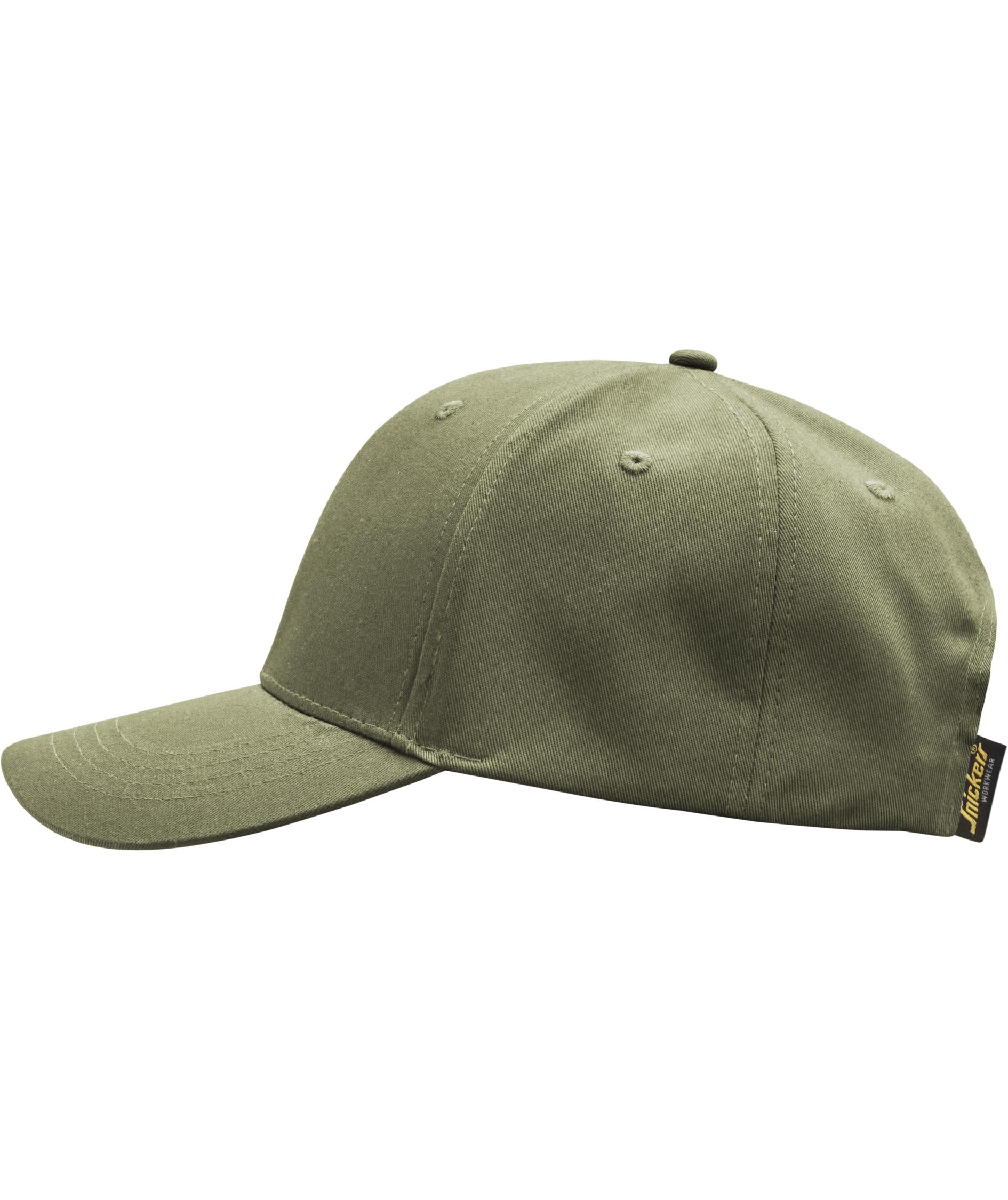 Snickers AllroundWork cap, Khaki Green/Black, Khaki Green/Black, large image number 3