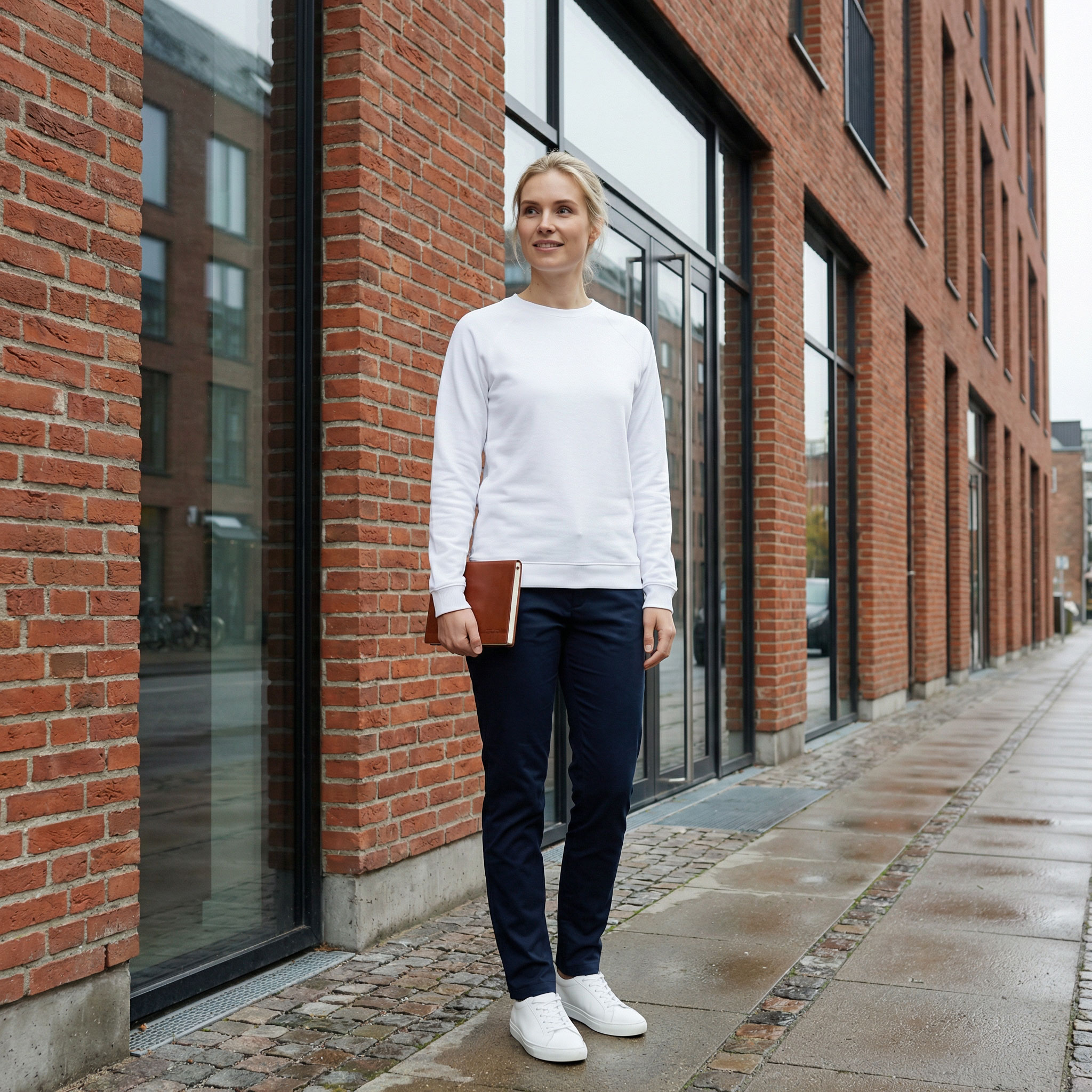 ID Core women's sweatshirt, White, large image number 1