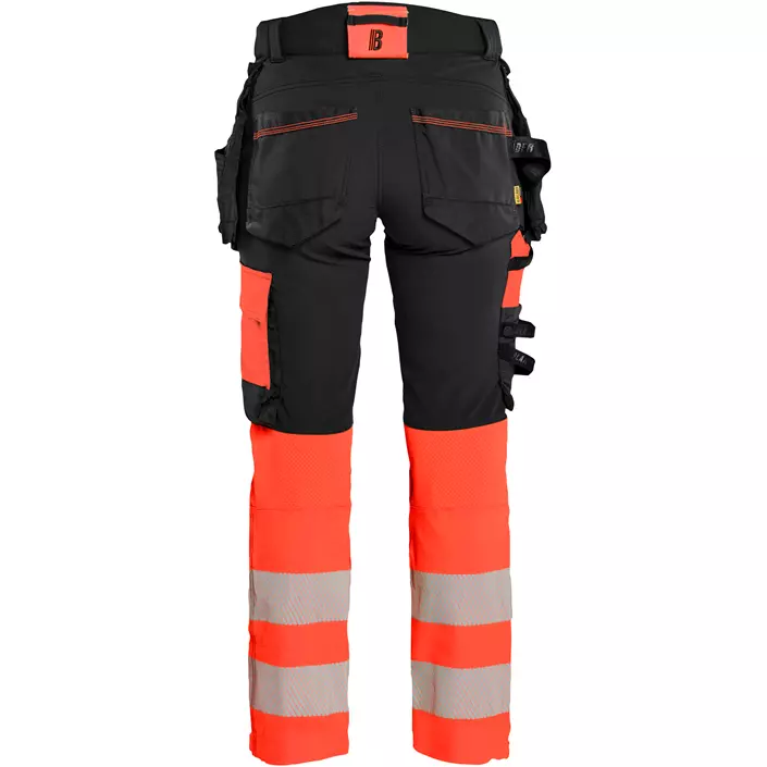 Blåkläder hantverksbyxa dam full stretch, Svart/Varselröd, large image number 1