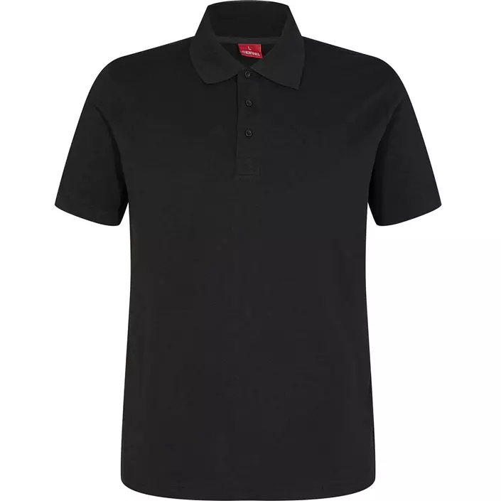 Engel Stretch polo shirt, Black, large image number 0
