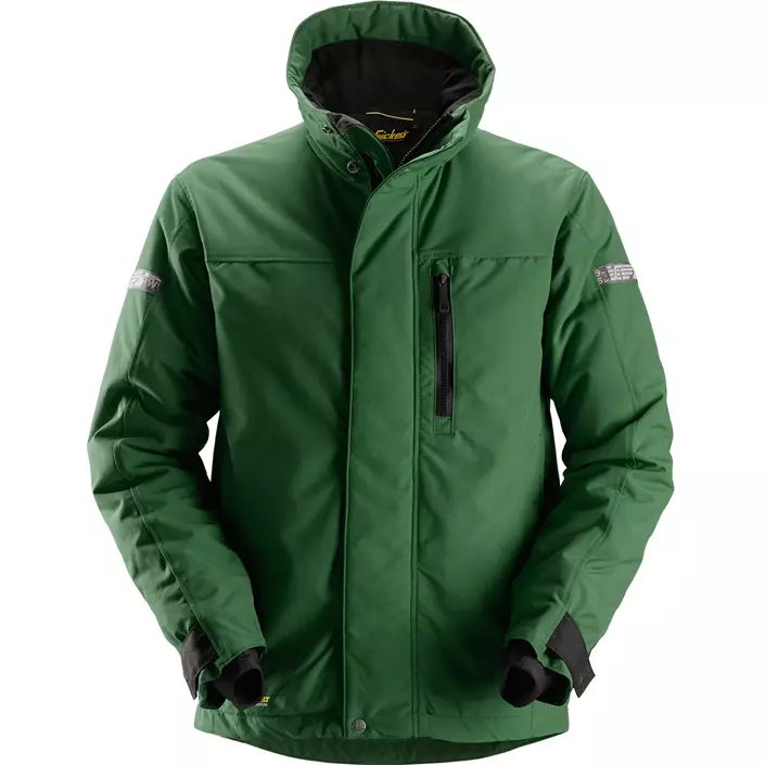 Snickers AllroundWork 37.5® winter work jacket 1100, Forest green/black, large image number 0