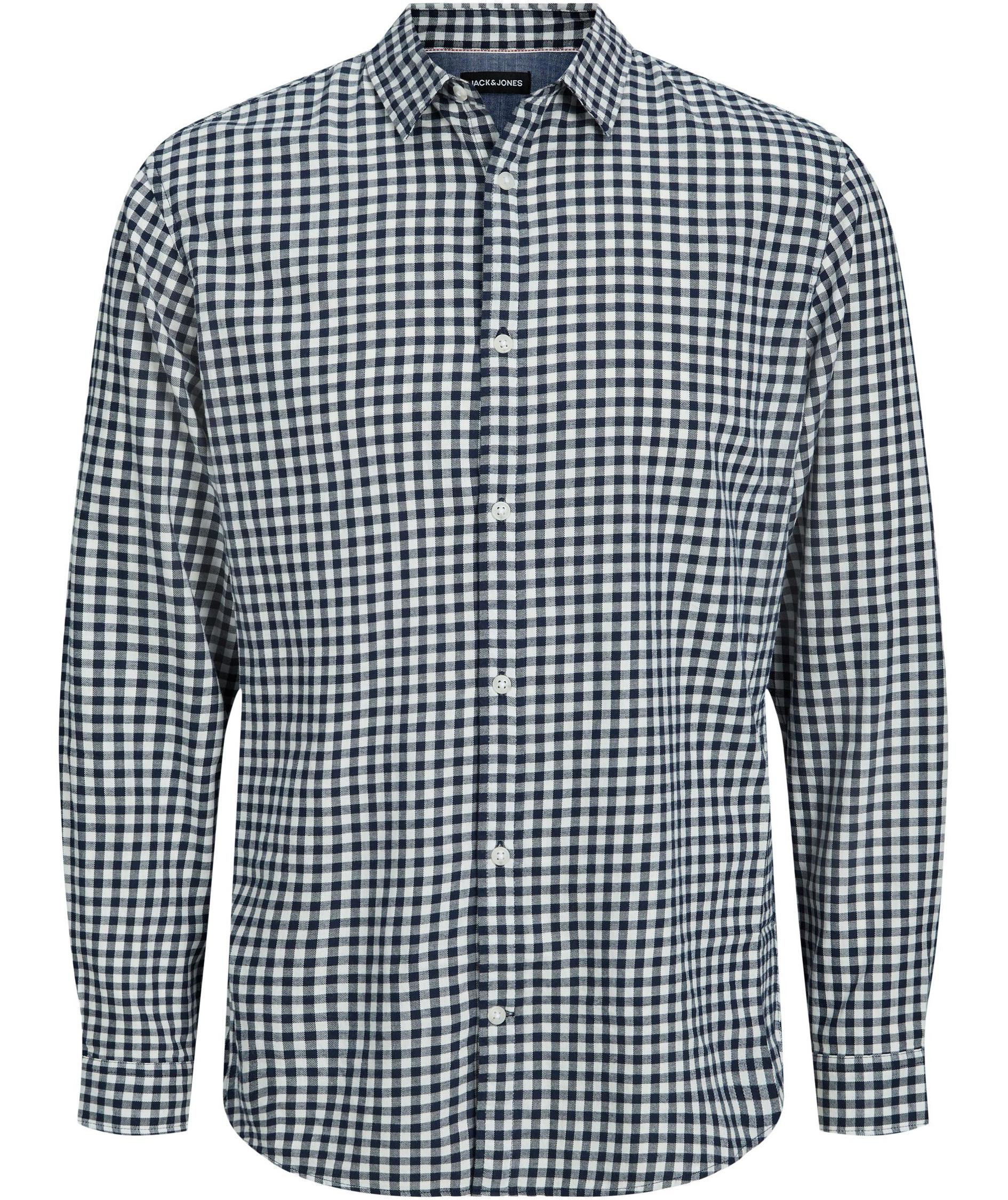 Jack & Jones JJEGINGHAM Slim fit twill skogsarbetare skjorta, Cloud Dancer, Cloud Dancer, swatch