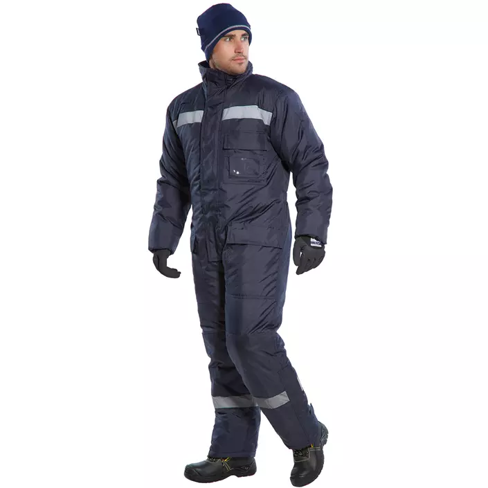 Portwest Coldstore winter coverall, Marine Blue, large image number 1