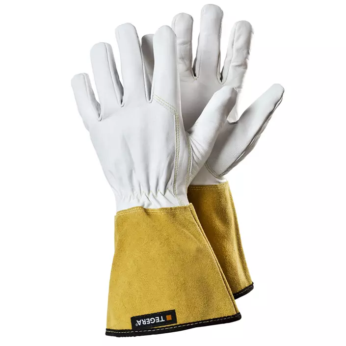 Tegera 126A welding gloves, White/Orange, large image number 0