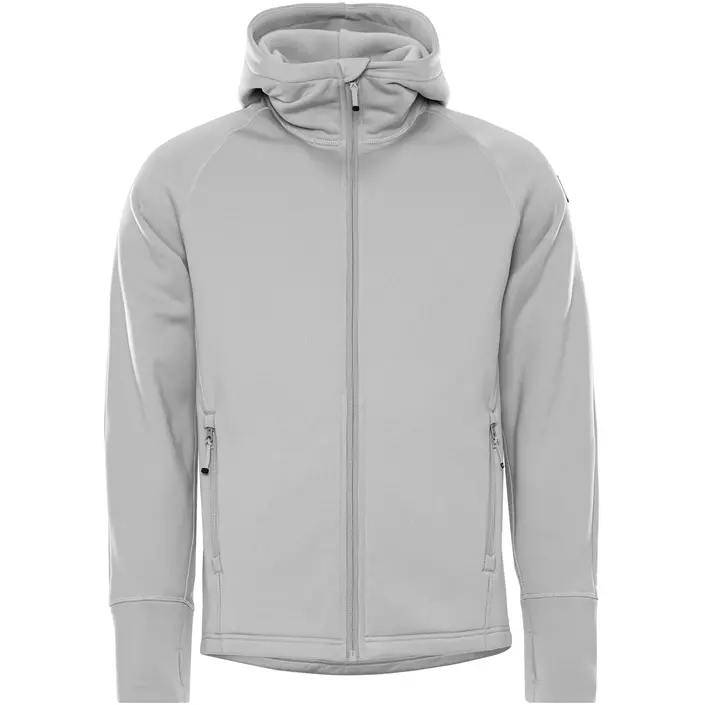 Fristads Cobalt Polartec® hoodie with zipper, Grey Melange, large image number 0