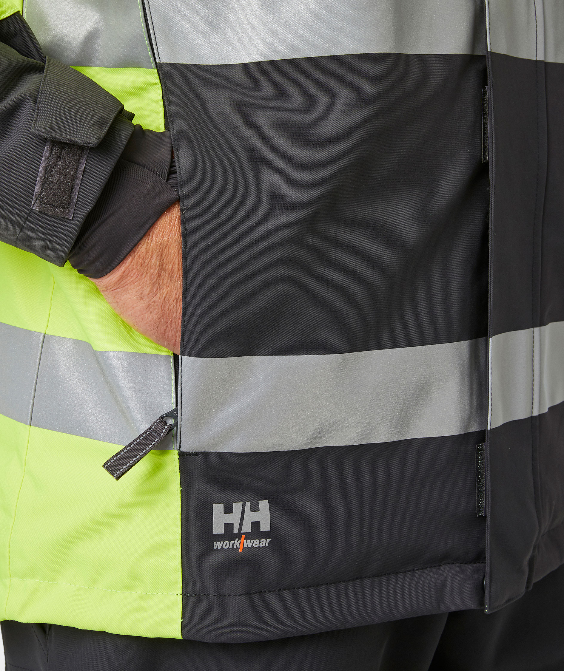 Helly Hansen Alna 2.0 winter jacket, Hi-vis yellow/charcoal, large image number 6