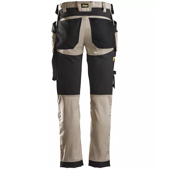 Snickers AllroundWork craftsman trousers 6241, Khaki/Black, large image number 2