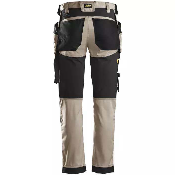 Snickers AllroundWork craftsman trousers 6241, Khaki/Black, large image number 2
