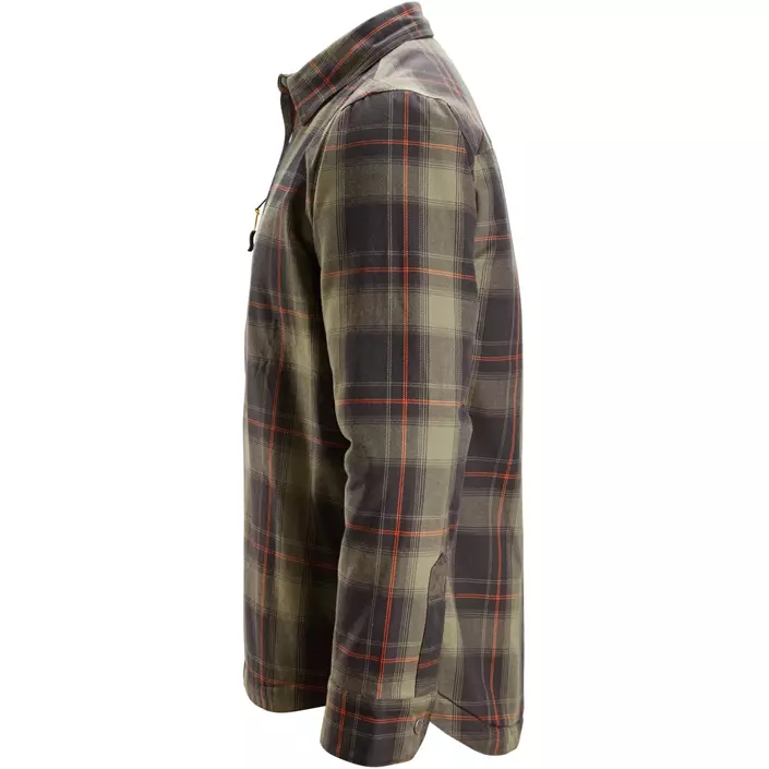 Snickers AllroundWork flannel skjortejakke 8522, Khaki Green/Black, large image number 5